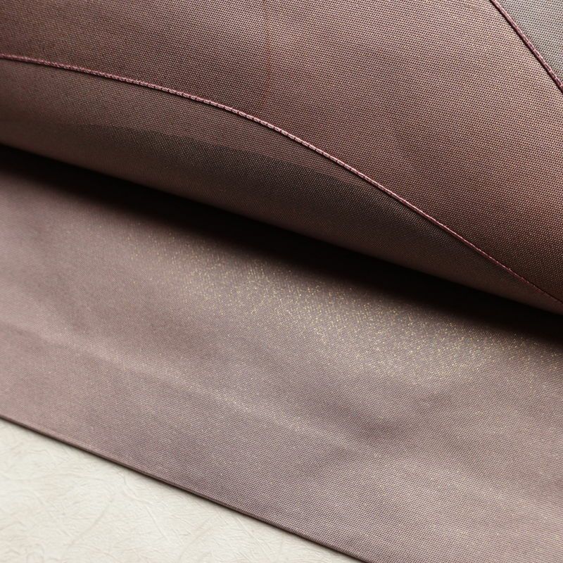 名古屋帯 太鼓柄 正絹 幾何学柄・抽象柄 名古屋仕立て 箔 刺繍 帯 紫・藤色_画像7