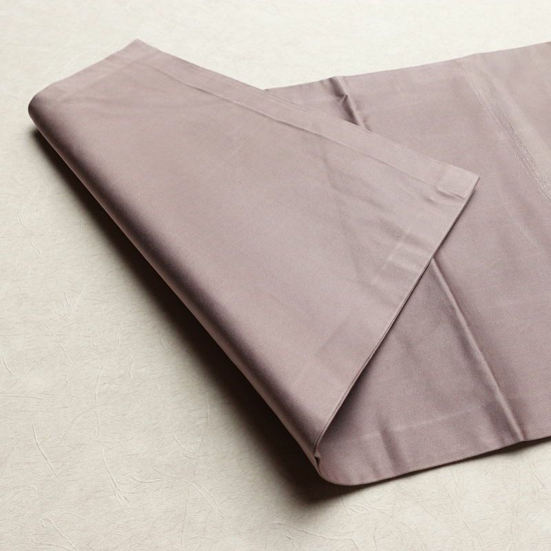 名古屋帯 太鼓柄 正絹 幾何学柄・抽象柄 名古屋仕立て 箔 刺繍 帯 紫・藤色_画像9