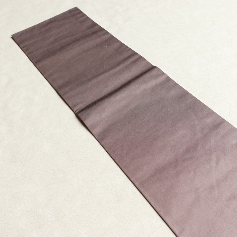 名古屋帯 太鼓柄 正絹 幾何学柄・抽象柄 名古屋仕立て 箔 刺繍 帯 紫・藤色_画像15