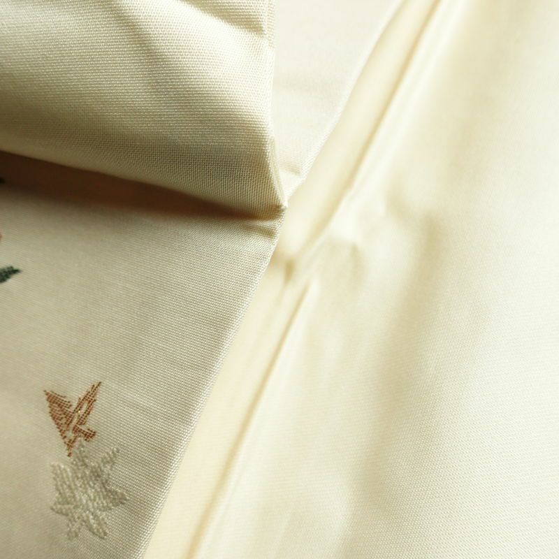 名古屋帯 六通柄 正絹 古典柄 名古屋仕立て 箔 帯 白_画像20