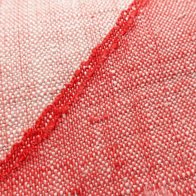 名古屋帯 太鼓柄 美品 正絹 花柄 松葉仕立て 帯 紬地 ピンク_画像5