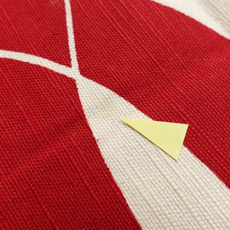 名古屋帯 全通柄 正絹 古典柄 松葉仕立て 帯 赤・朱_画像12