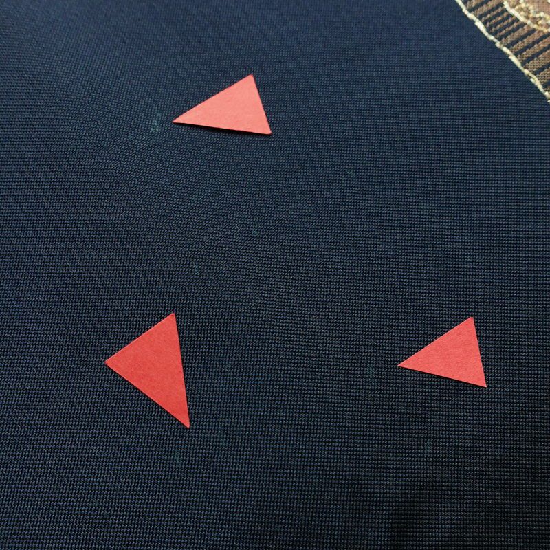 名古屋帯 太鼓柄 正絹 幾何学柄・抽象柄 名古屋仕立て 箔 帯 青・紺_画像10