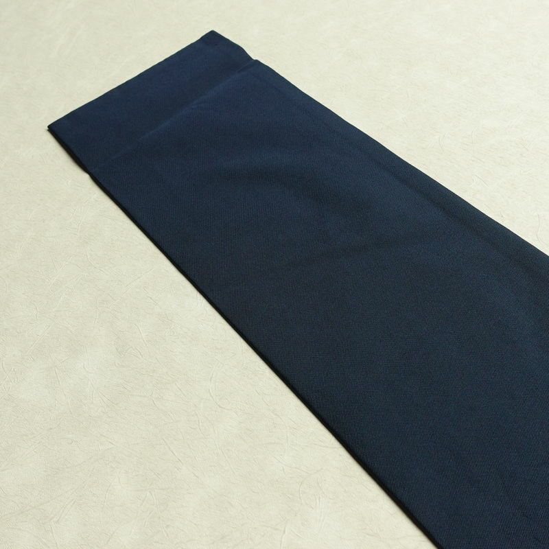 名古屋帯 太鼓柄 正絹 幾何学柄・抽象柄 名古屋仕立て 箔 帯 青・紺_画像16