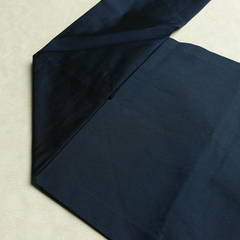 名古屋帯 太鼓柄 正絹 幾何学柄・抽象柄 名古屋仕立て 箔 帯 青・紺_画像19