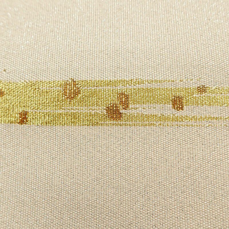 名古屋帯 太鼓柄 正絹 幾何学柄・抽象柄 名古屋仕立て 箔 帯 ピンク_画像5