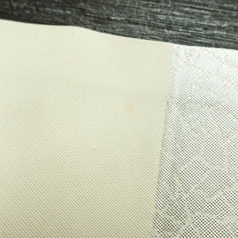 名古屋帯 太鼓柄 正絹 古典柄 名古屋仕立て 箔 銀糸 帯 金・銀_画像15