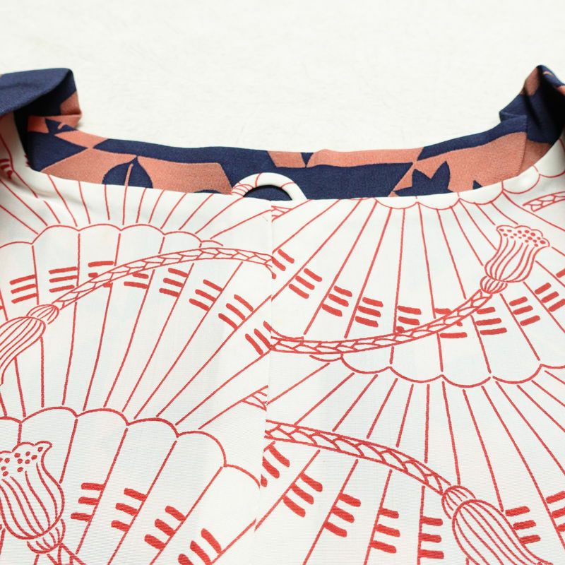 道行コート 良品 浜ちりめん 縮緬 正絹 木の葉・植物柄 袷仕立て 身丈85.5cm 裄丈66cm ピンク_画像12