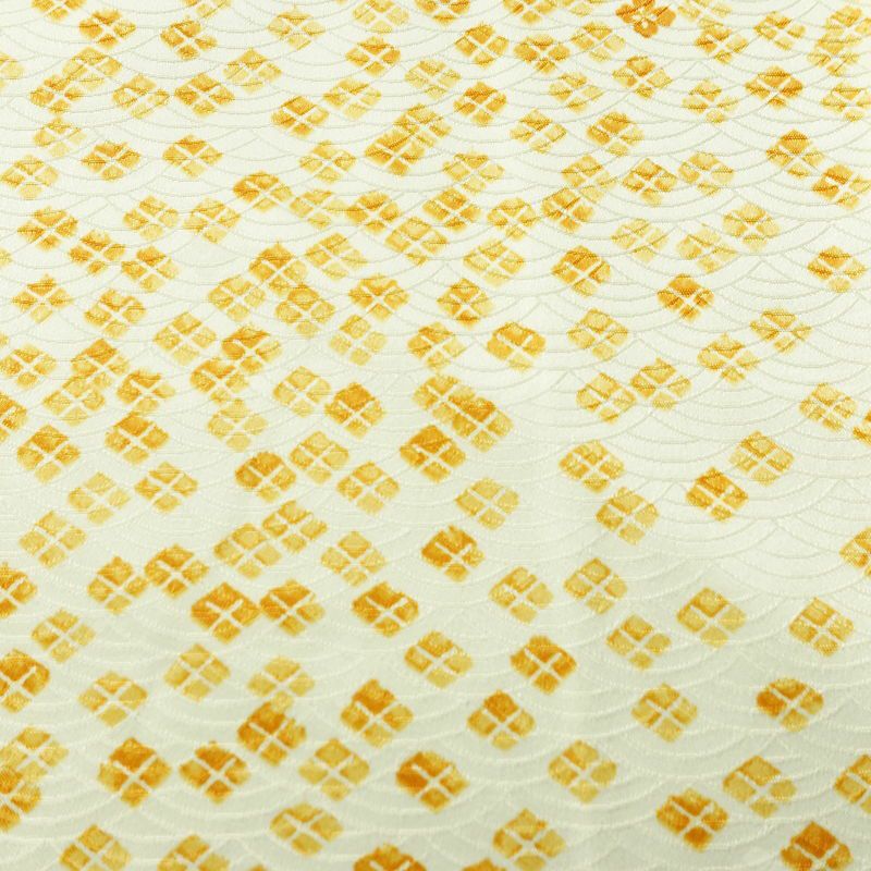 小紋 良品 総柄 ポリエステル 古典柄 袷仕立て 身丈159cm 裄丈63cm リサイクル着物 着物 カジュアル クリーム_画像7