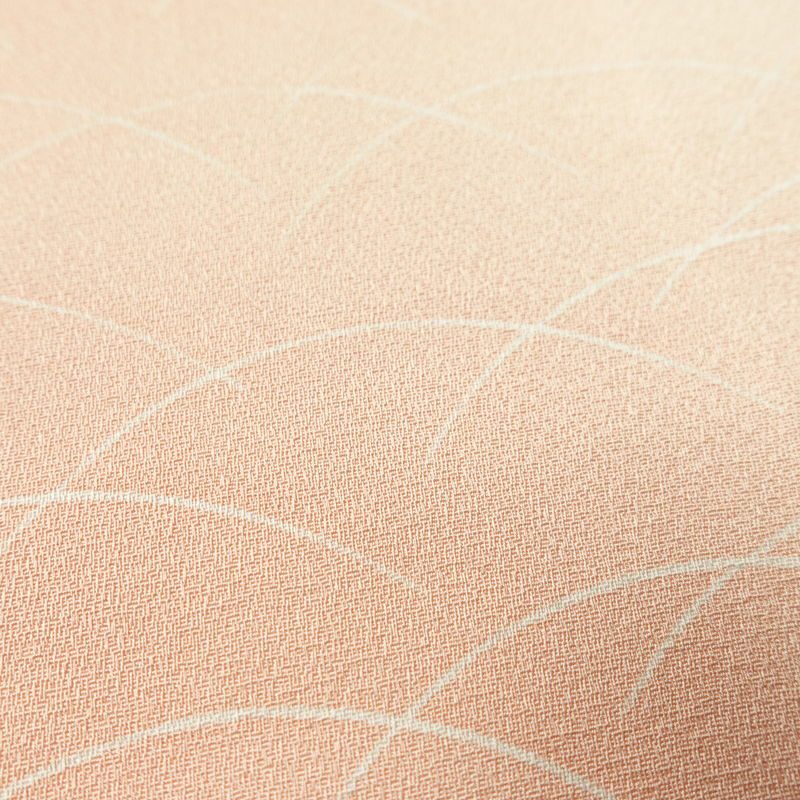 小紋 付下小紋 正絹 木の葉・植物柄 袷仕立て 身丈155.5cm 裄丈64.5cm リサイクル着物 着物 ぼかし 七五三 お宮参り 芝 フォーマル シンプル 上品 ピンク_画像8