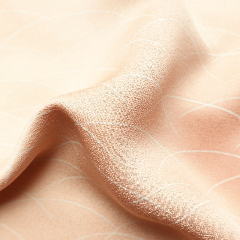 小紋 付下小紋 正絹 木の葉・植物柄 袷仕立て 身丈155.5cm 裄丈64.5cm リサイクル着物 着物 ぼかし 七五三 お宮参り 芝 フォーマル シンプル 上品 ピンク_画像21