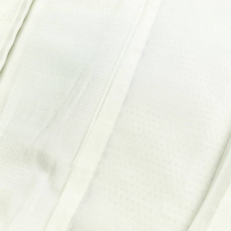 紬 正絹 チェック・格子柄 袷仕立て 身丈162.5cm 裄丈63cm リサイクル着物 着物 モダン カジュアル 白_画像18