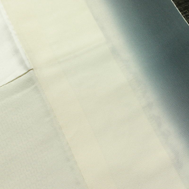 紬 正絹 チェック・格子柄 袷仕立て 身丈162.5cm 裄丈63cm リサイクル着物 着物 モダン カジュアル 白_画像20