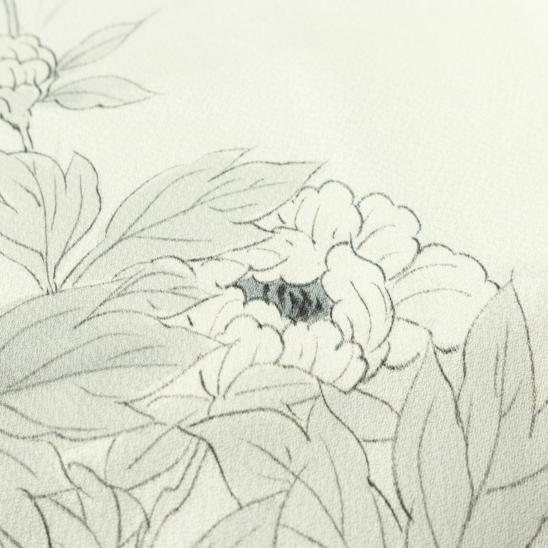 付け下げ 落款入り しつけ糸付き 正絹 花柄 袷仕立て 身丈159.5cm 裄丈67cm リサイクル着物 着物 手描き フォーマル 上品 白_画像8