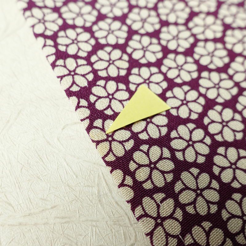 小紋 縮緬 総柄 正絹 花柄 袷仕立て 身丈167.5cm 裄丈62.5cm リサイクル着物 着物 モダン 紫・藤色_画像8