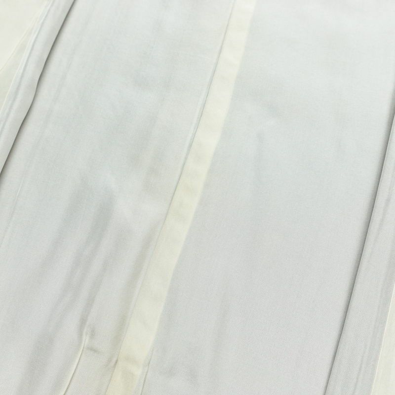 小紋 縮緬 総柄 正絹 木の葉・植物柄 袷仕立て 身丈152.5cm 裄丈64cm リサイクル着物 着物 紫・藤色_画像19