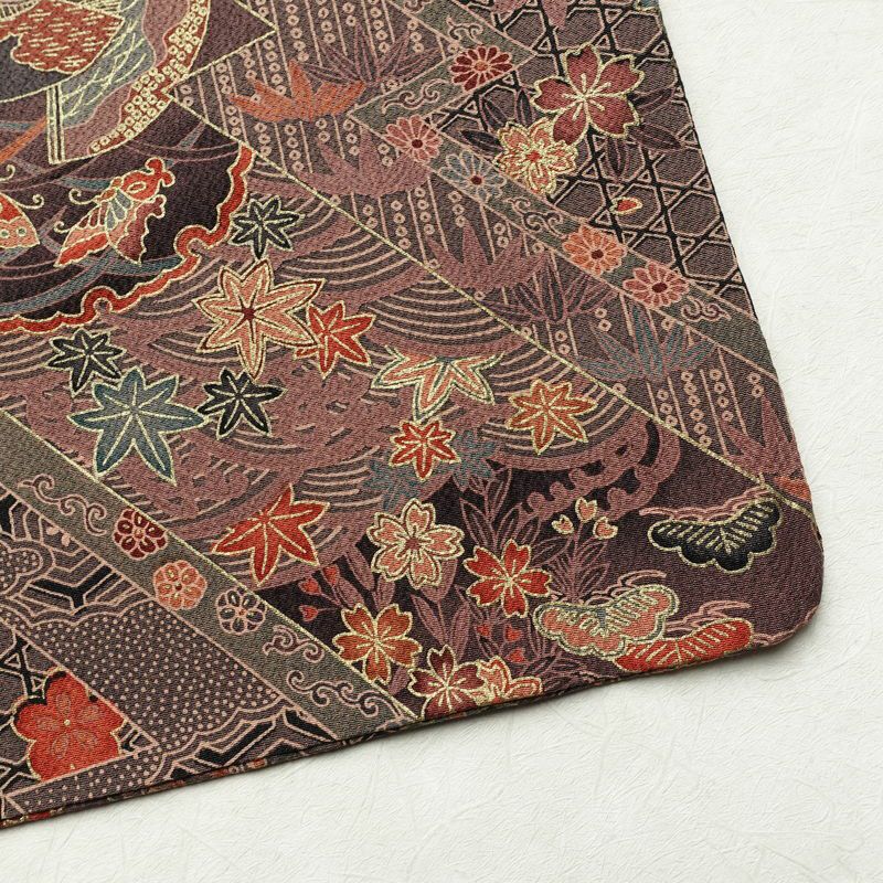小紋 総柄 正絹 古典柄 袷仕立て 身丈159cm 裄丈67cm リサイクル着物 着物 モダン 多色使い_画像14