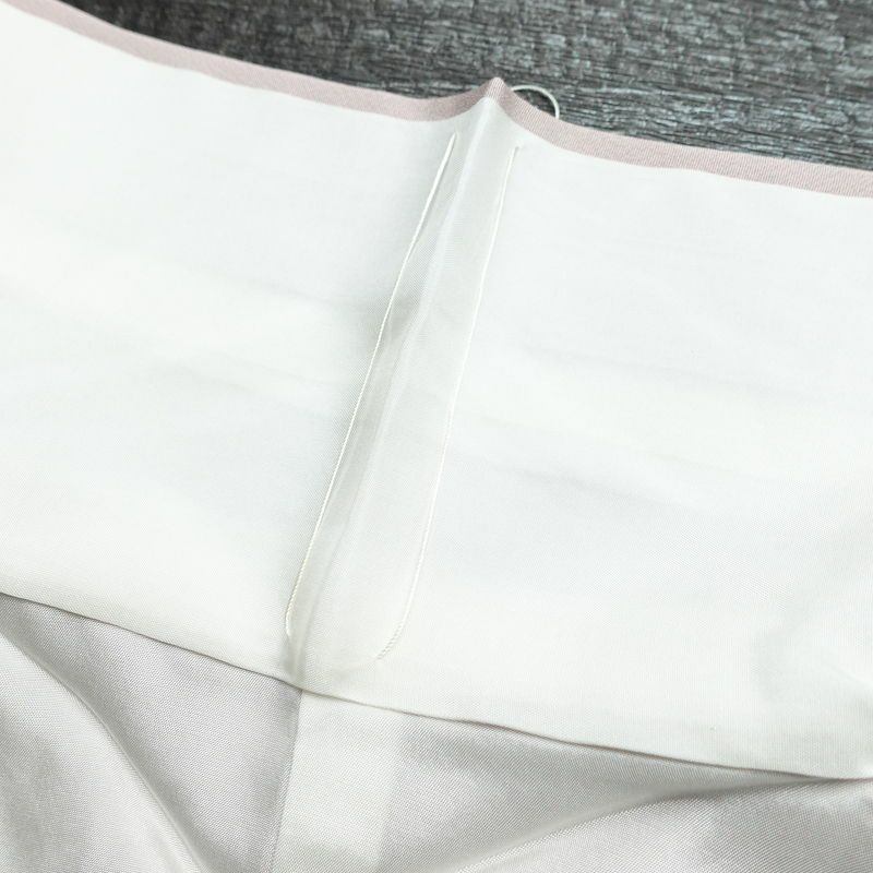 訪問着 美品 しつけ糸付き 縮緬 一つ紋付き 正絹 風景柄 袷仕立て 身丈164cm 裄丈67cm リサイクル着物 着物 共八掛 入学式 卒業式 七五三 お宮参り フォーマル 上品 紅葉 松 桜 紫・藤色_画像20