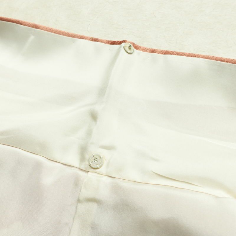 訪問着 良品 金駒刺繍 綸子 正絹 古典柄 袷仕立て 身丈163.5cm 裄丈67cm リサイクル着物 着物 箔 共八掛 入学式 卒業式 七五三 パーティー お宮参り フォーマル 華やか 菊 桜 ピンク_画像20