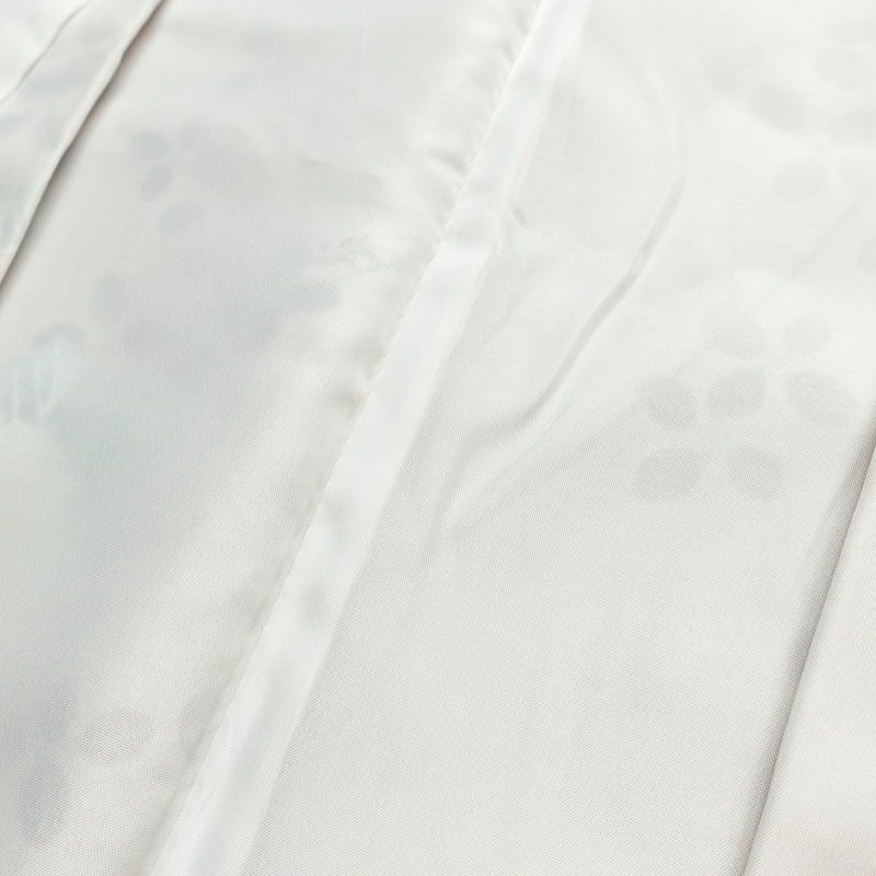 小紋 ポリエステル 花柄 袷仕立て 身丈165cm 裄丈66cm リサイクル着物 着物 ピンク_画像20