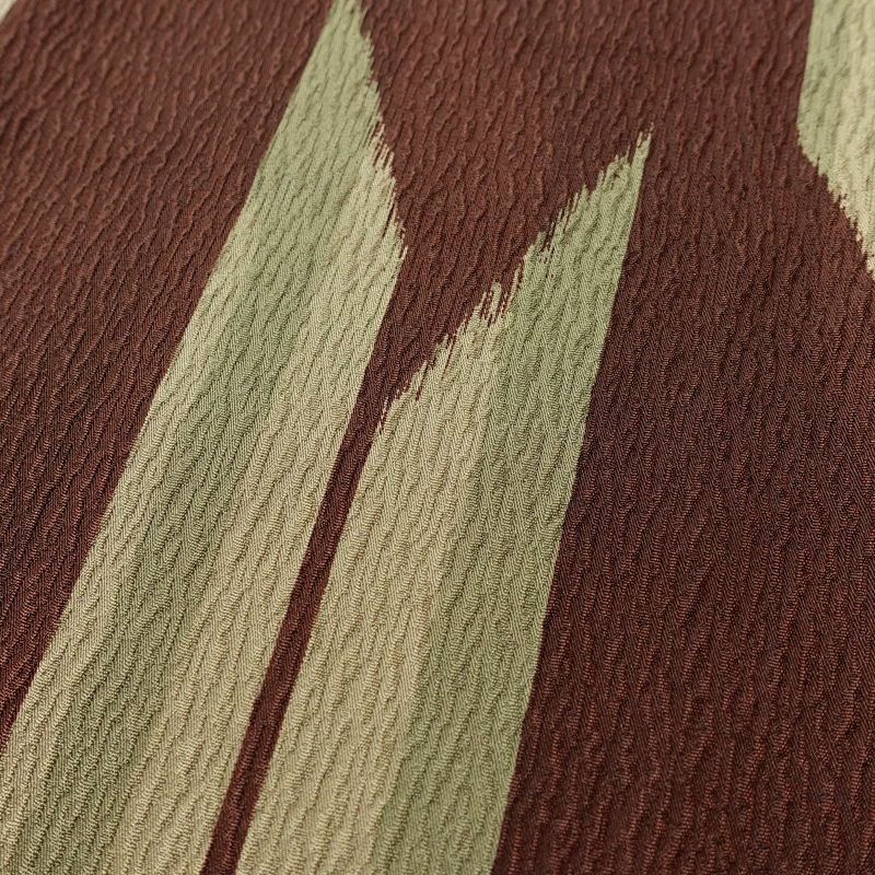 小紋 ポリエステル 古典柄 袷仕立て 身丈169cm 裄丈66.5cm リサイクル着物 着物 矢羽 モダン 茶_画像7