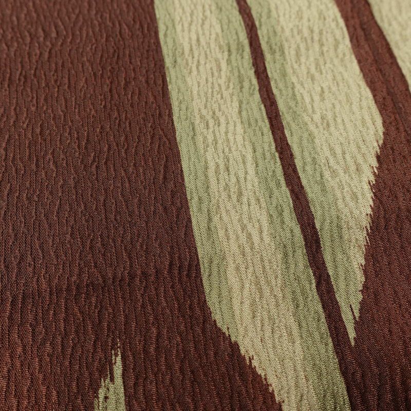 小紋 ポリエステル 古典柄 袷仕立て 身丈169cm 裄丈66.5cm リサイクル着物 着物 矢羽 モダン 茶_画像8