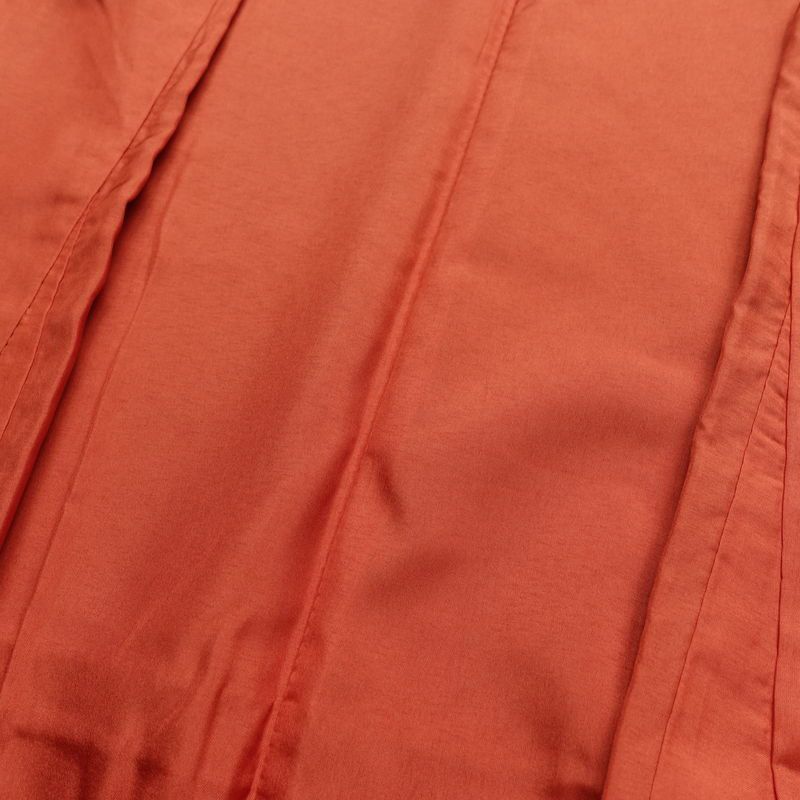 小紋 ポリエステル 古典柄 袷仕立て 身丈169cm 裄丈66.5cm リサイクル着物 着物 矢羽 モダン 茶_画像18