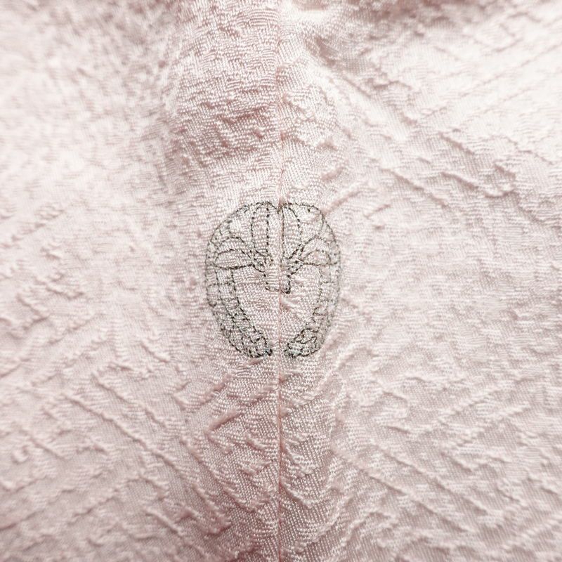 付け下げ 一つ紋付き 正絹 その他の柄 袷仕立て 身丈161.5cm 裄丈65cm リサイクル着物 着物 入学式 卒業式 七五三 お宮参り フォーマル シンプル 上品 ピンク_画像14