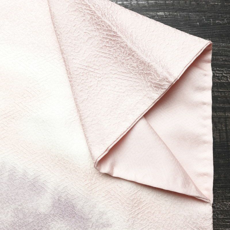 付け下げ 一つ紋付き 正絹 その他の柄 袷仕立て 身丈161.5cm 裄丈65cm リサイクル着物 着物 入学式 卒業式 七五三 お宮参り フォーマル シンプル 上品 ピンク_画像16