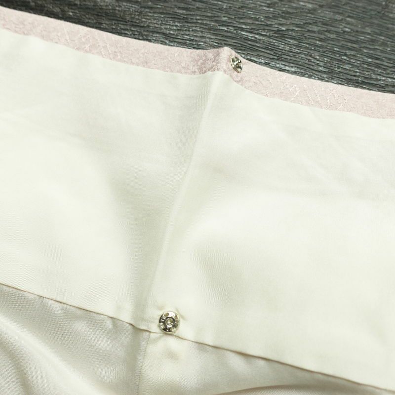 付け下げ 一つ紋付き 正絹 その他の柄 袷仕立て 身丈161.5cm 裄丈65cm リサイクル着物 着物 入学式 卒業式 七五三 お宮参り フォーマル シンプル 上品 ピンク_画像19