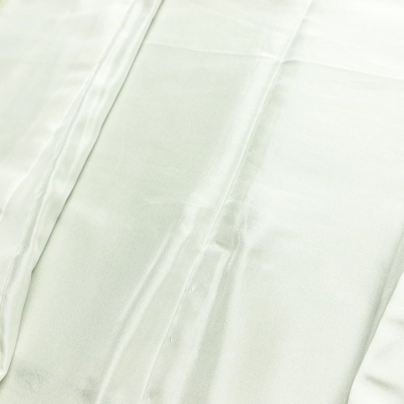 訪問着 綸子 正絹 花柄 袷仕立て 身丈165cm 裄丈66.5cm リサイクル着物 着物 箔 金彩 入学式 卒業式 七五三 お宮参り フォーマル 上品 菊 緑・うぐいす色_画像21