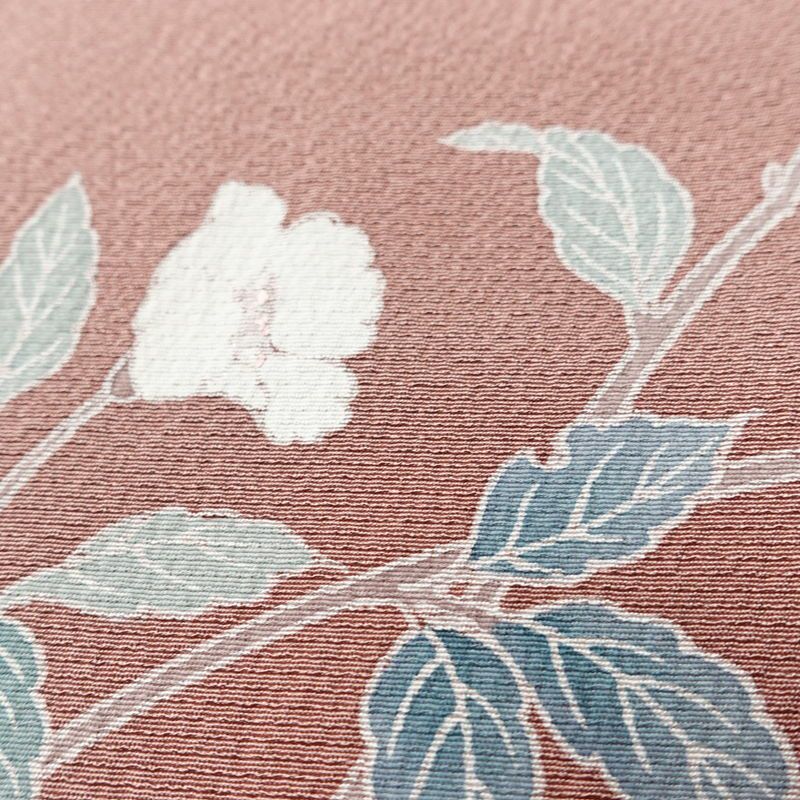 訪問着 縮緬 一つ紋付き 正絹 花柄 袷仕立て 身丈159cm 裄丈64cm リサイクル着物 着物 共八掛 入学式 卒業式 七五三 お宮参り フォーマル 上品 紫・藤色_画像8