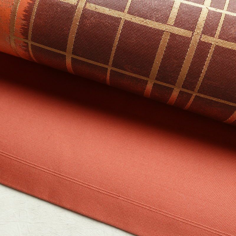 名古屋帯 太鼓柄 良品 正絹 古典柄 名古屋仕立て リサイクル帯 帯 箔 引箔 松 菊 ピンク_画像9