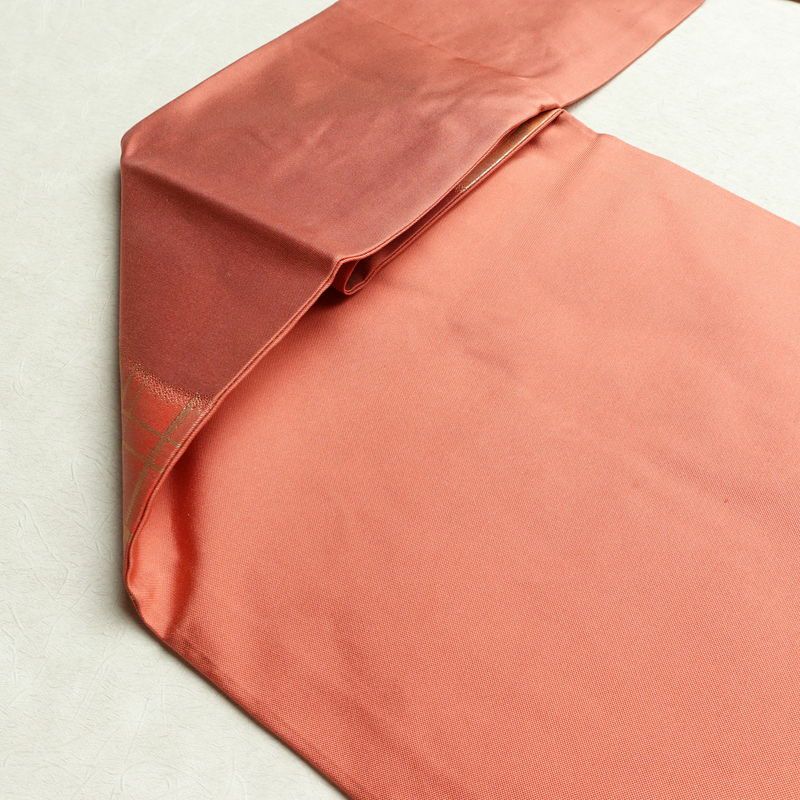 名古屋帯 太鼓柄 良品 正絹 古典柄 名古屋仕立て リサイクル帯 帯 箔 引箔 松 菊 ピンク_画像19