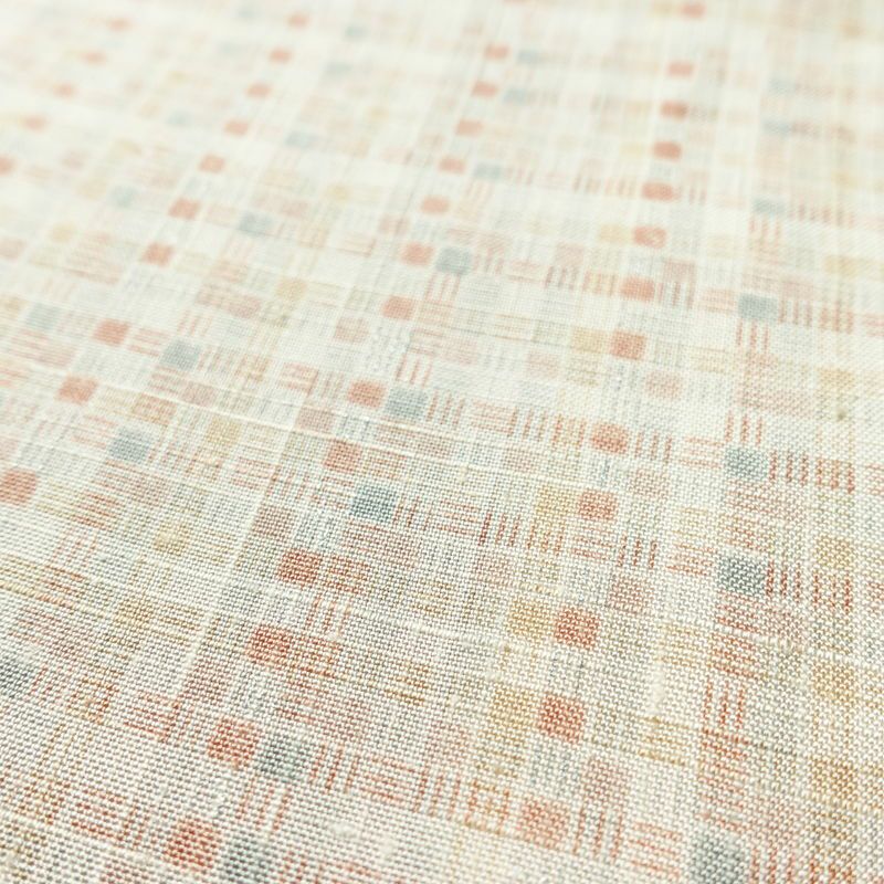 紬 つむぎ着物 正絹 チェック・格子柄 袷仕立て 身丈157.5cm 裄丈66cm リサイクル着物 着物 モダン 白_画像8