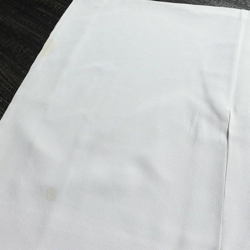 付け下げ 縮緬 正絹 古典柄 袷仕立て 身丈149cm 裄丈63cm リサイクル着物 着物 入学式 卒業式 七五三 お宮参り フォーマル シンプル 上品 グレー_画像13