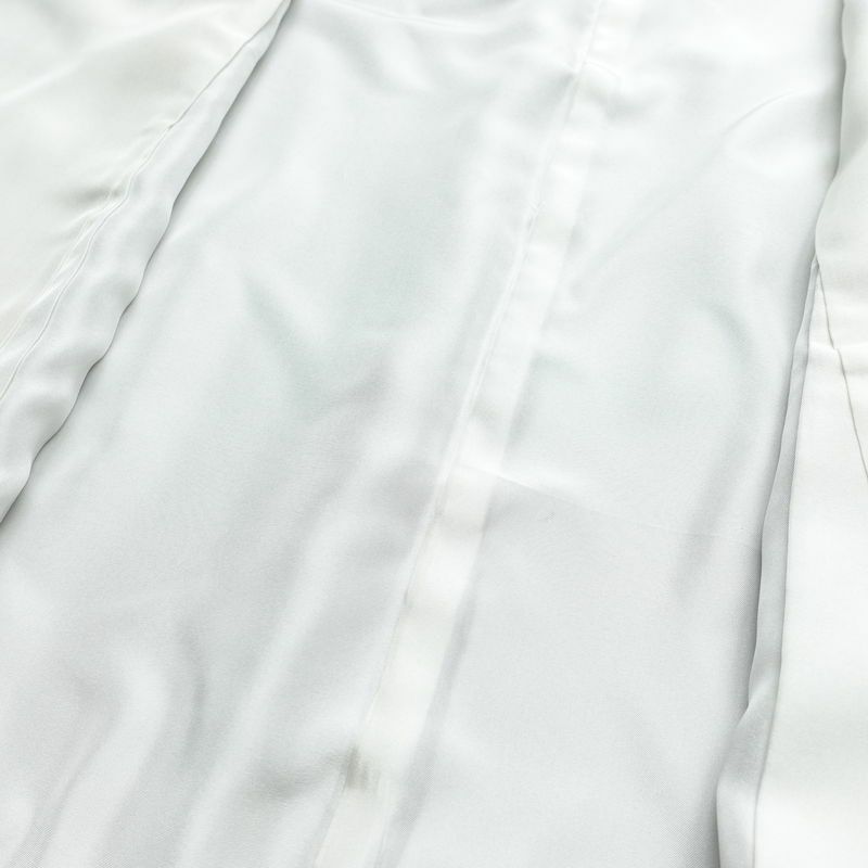 付け下げ 縮緬 正絹 古典柄 袷仕立て 身丈149cm 裄丈63cm リサイクル着物 着物 入学式 卒業式 七五三 お宮参り フォーマル シンプル 上品 グレー_画像20