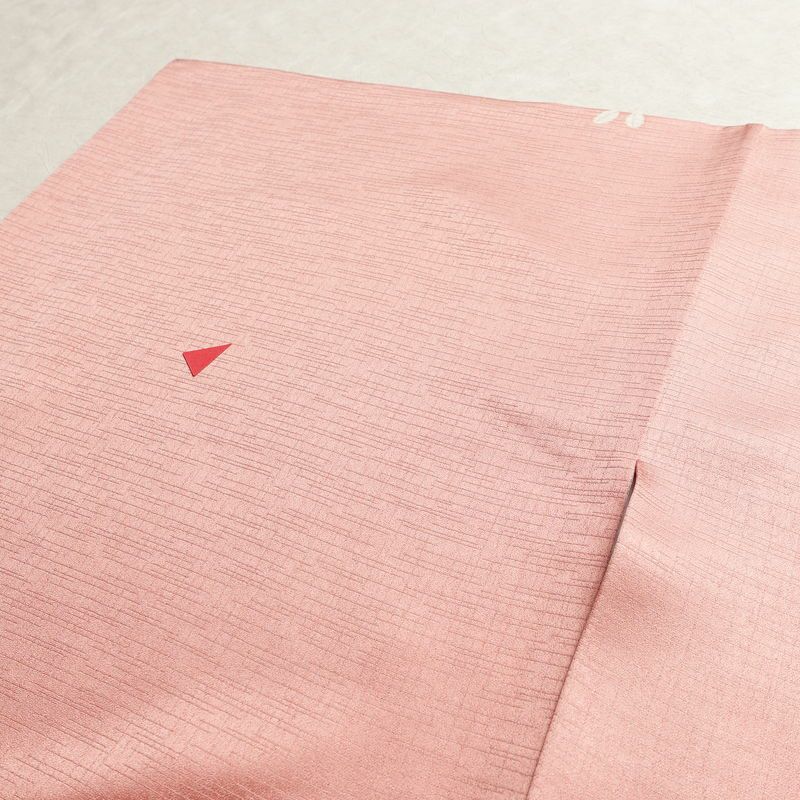 訪問着 良品 正絹 花柄 袷仕立て 身丈158.5cm 裄丈66.5cm リサイクル着物 着物 箔 金彩 入学式 結婚式 七五三 お宮参り フォーマル 華やか 四季花 ピンク_画像19