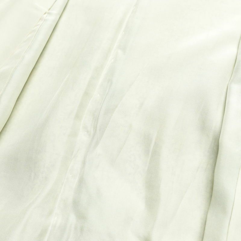 小紋 総柄 正絹 木の葉・植物柄 袷仕立て 身丈154cm 裄丈65cm リサイクル着物 街着 こもん 着物 緑・うぐいす色_画像18