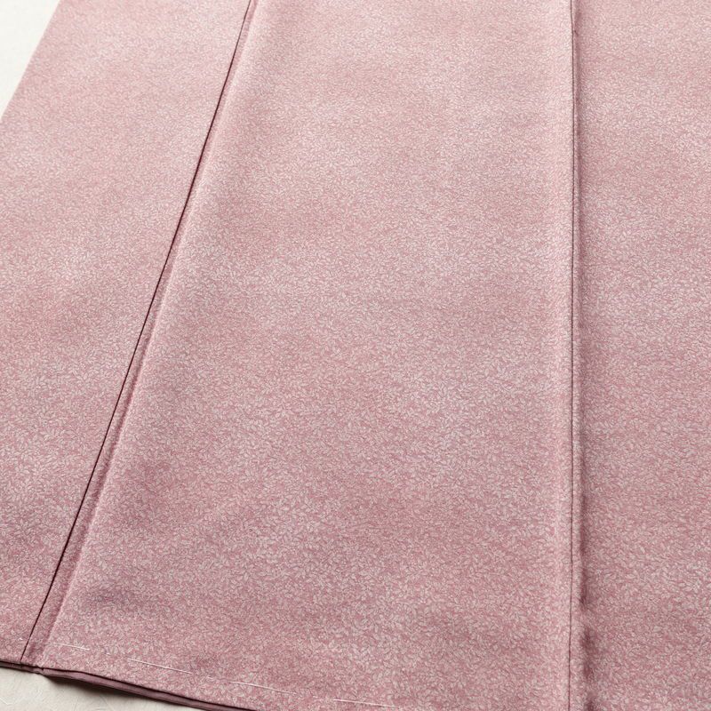 小紋 美品 総柄 正絹 木の葉・植物柄 袷仕立て 身丈160cm 裄丈62.5cm 着物 くすみピンク 普段着 街着 リサイクル着物 ぼかし ピンク_画像4