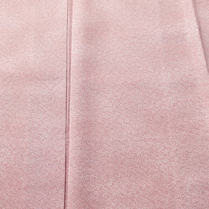 小紋 美品 総柄 正絹 木の葉・植物柄 袷仕立て 身丈160cm 裄丈62.5cm 着物 くすみピンク 普段着 街着 リサイクル着物 ぼかし ピンク_画像6