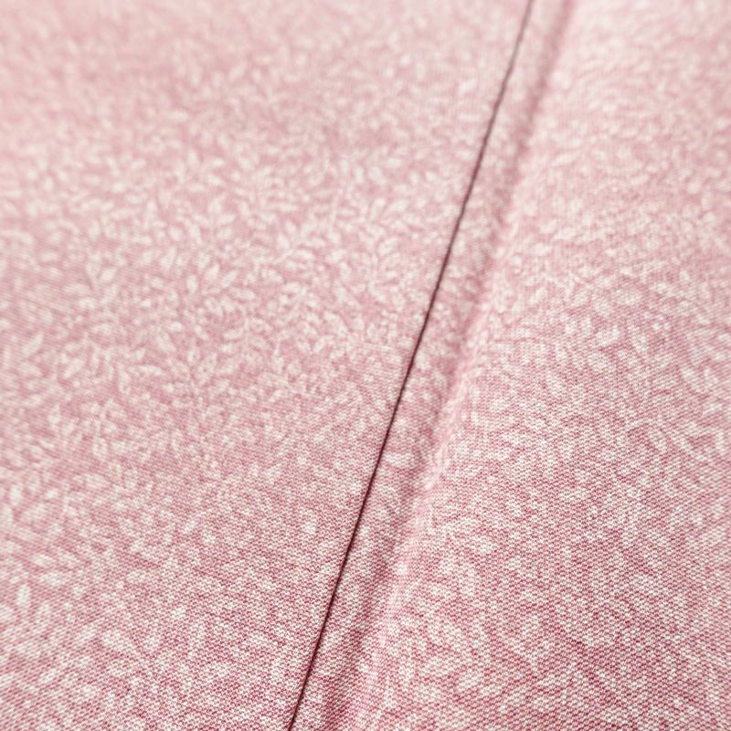 小紋 美品 総柄 正絹 木の葉・植物柄 袷仕立て 身丈160cm 裄丈62.5cm 着物 くすみピンク 普段着 街着 リサイクル着物 ぼかし ピンク_画像9