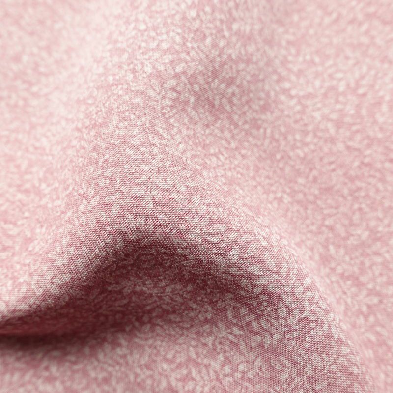 小紋 美品 総柄 正絹 木の葉・植物柄 袷仕立て 身丈160cm 裄丈62.5cm 着物 くすみピンク 普段着 街着 リサイクル着物 ぼかし ピンク_画像21