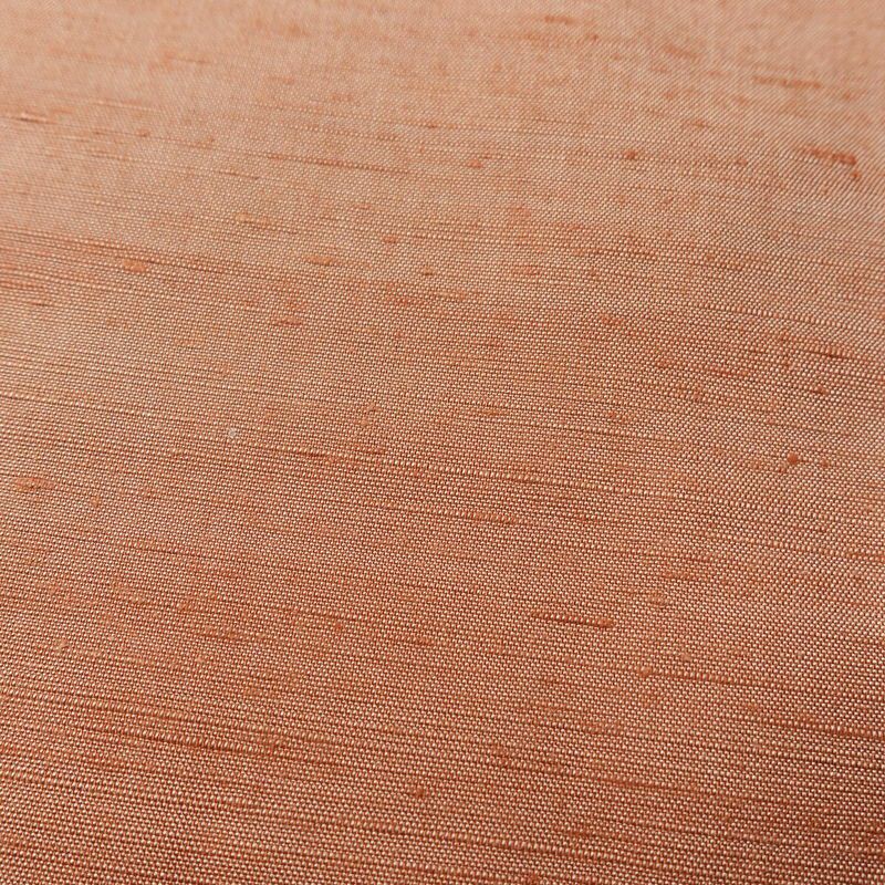 単衣 紬 良品 草木染 しつけ糸付き 正絹 無地 単衣仕立て 身丈158.5cm 裄丈64.5cm シンプル 着物 ピンクオレンジ 橙_画像7