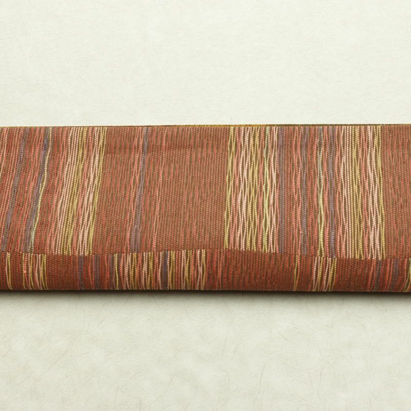 袋帯 六通柄 良品 一般用 正絹 その他の柄 リサイクル帯 帯 モダン 多色使い_画像15