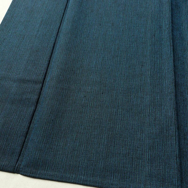 男性用 着物 良品 夏用 しつけ糸付き 混紡 その他の柄 単衣仕立て 身丈140cm 裄丈65cm リサイクル着物 着物 青・紺_画像4