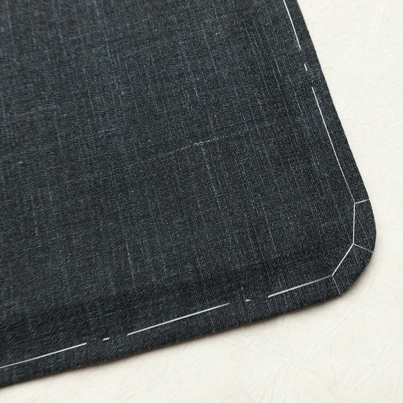 男性用 着物 美品 夏用 しつけ糸付き 正絹 無地 単衣仕立て 身丈140.5cm 裄丈66.5cm リサイクル着物 着物 未使用品 薄物 グレー_画像15