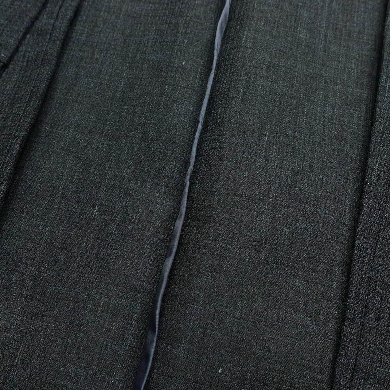 男性用 着物 美品 夏用 しつけ糸付き 正絹 無地 単衣仕立て 身丈140.5cm 裄丈66.5cm リサイクル着物 着物 未使用品 薄物 グレー_画像17