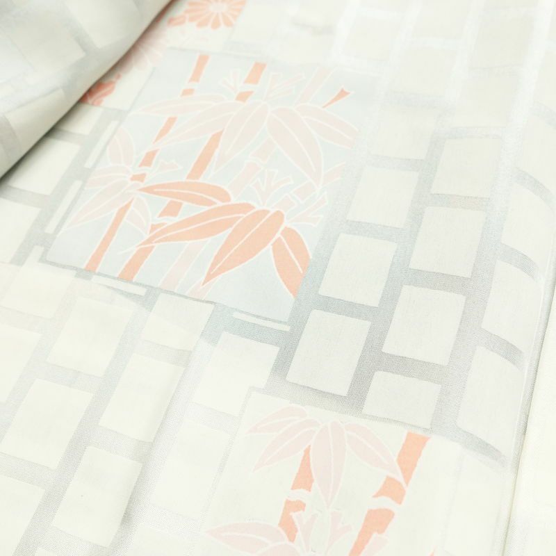 紬 美品 しつけ糸付き 未使用品 アンサンブル 正絹 チェック・格子柄 2点セット 着物 羽織 袷仕立て 身丈158.5cm 裄丈63cm リサイクル着物 着物 青・紺_画像20