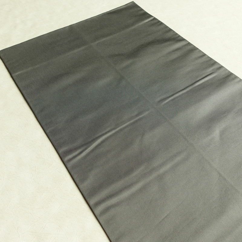 名古屋帯 太鼓柄 正絹 幾何学柄・抽象柄 通し仕立て なごや帯 リサイクル帯 帯 刺繍 引箔 グレー_画像15